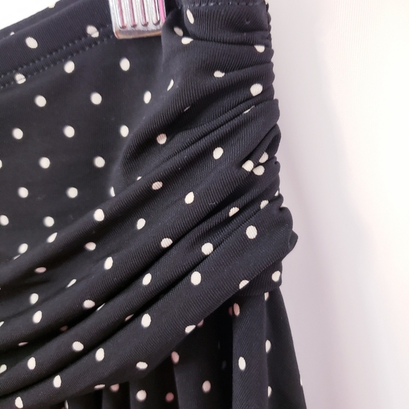 #106 BCBG Polka Dot Mini Skirt S - Picture 6 of 7